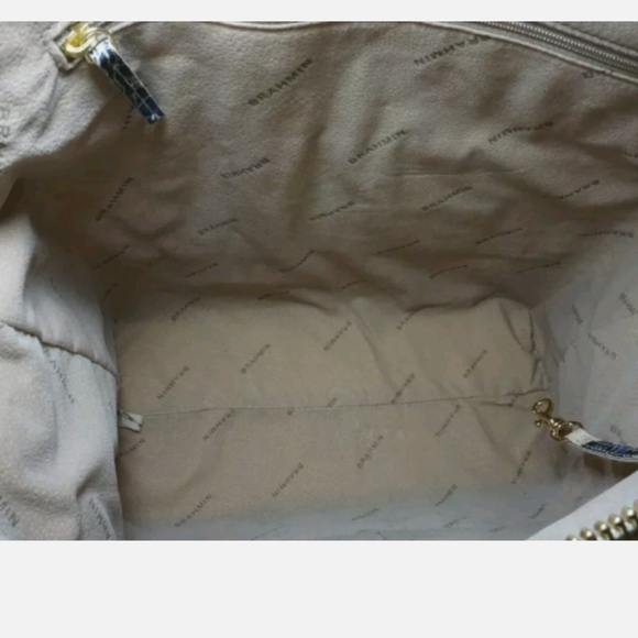 Brahmin 2 pcs Rare Duxbury Melbourne Satchel Purse Bag + Wallet NWT Italian - Picture 4 of 10